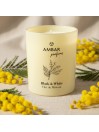 VELA BLACK WHITE FLOR DE MIMOSA - AMBAR PERFUMS